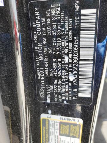 2016 HYUNDAI TUCSON LIM - KM8J3CA28GU205058