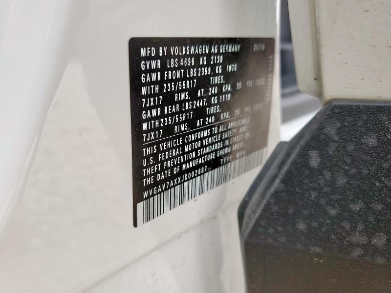 2018 VOLKSWAGEN TIGUAN LIM WVGAV7AXXJK002687