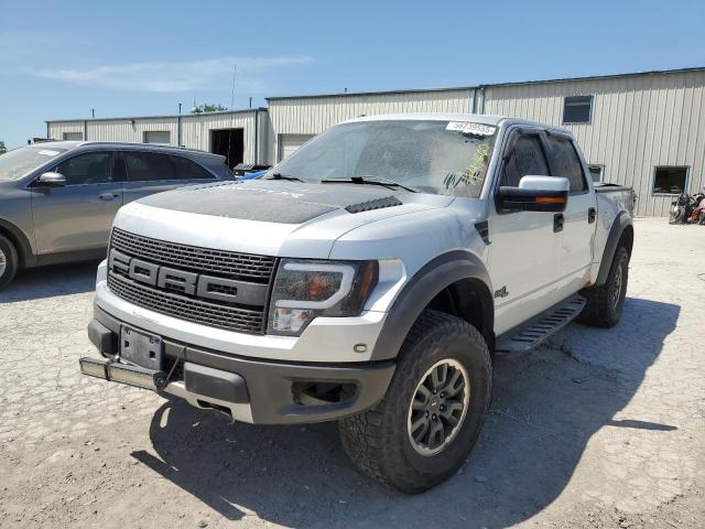 FORD F150 SVT R 2011 silver crew pic gas 1FTFW1R63BFA47660 photo #1