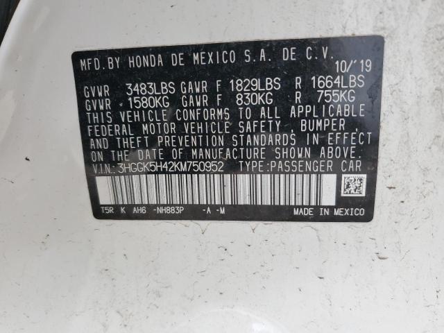 2019 HONDA FIT LX - 3HGGK5H42KM750952