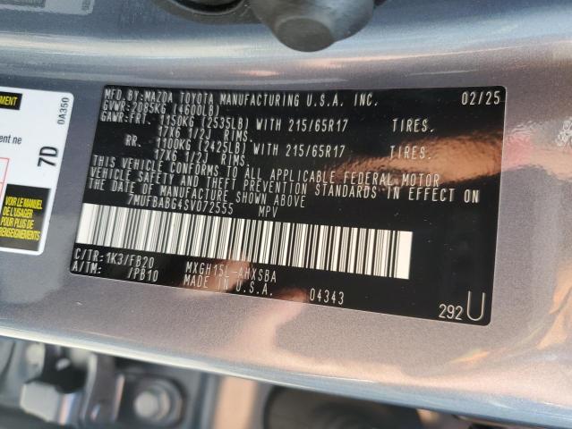 2025 TOYOTA COROLLA CR - 7MUFBABG4SV072555
