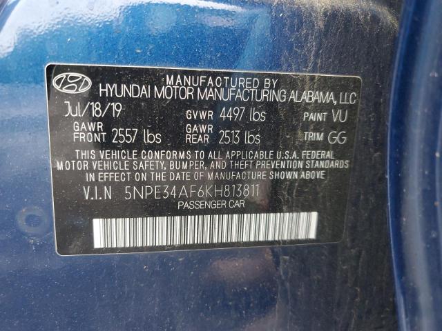 2019 HYUNDAI SONATA LIM - 5NPE34AF6KH813811