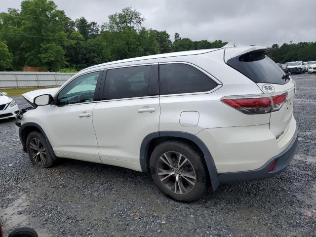 Vin: 5tdjkrfh8gs321971, lot: 58327995, toyota highlander xle 20162