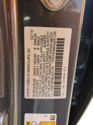 2018 HONDA ACCORD TOU - 1HGCV2F98JA021174