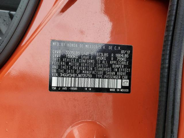 2018 HONDA FIT EX 3HGGK5H81JM705759