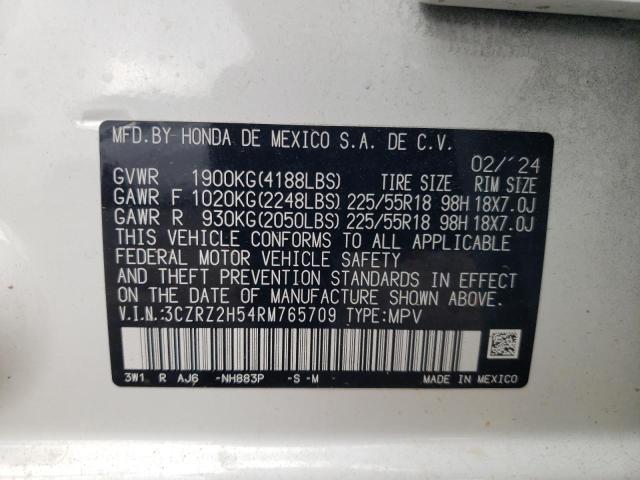 2024 HONDA HR-V SPORT 3CZRZ2H54RM765709