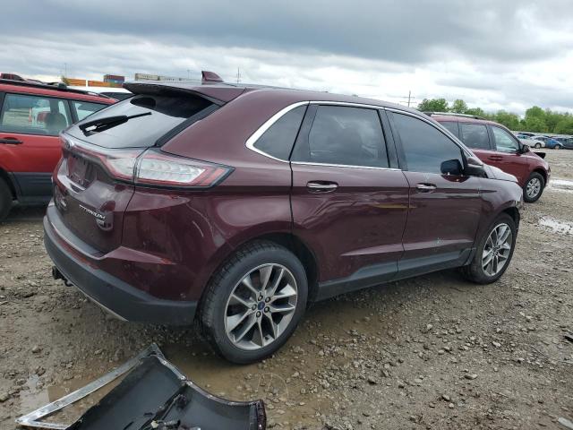 Vin: 2fmpk4k80hbc25706, lot: 55484485, ford edge titanium 20173