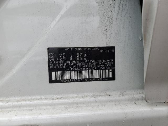 2019 SUBARU IMPREZA LI 4S3GKAU64K3612023