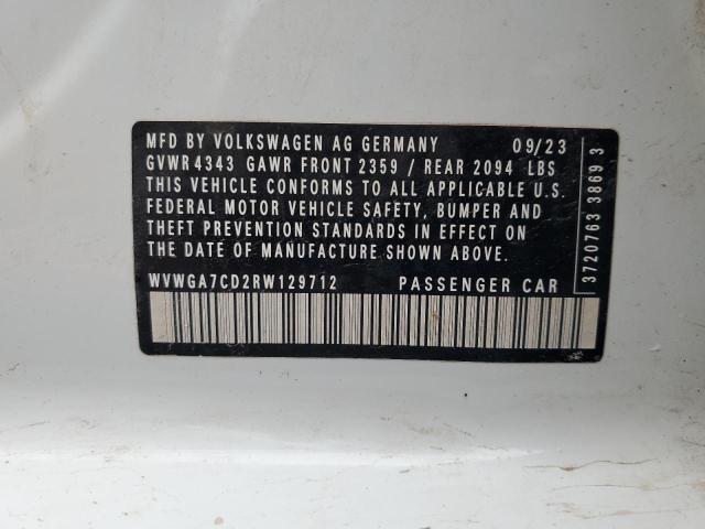 2024 VOLKSWAGEN GTI S WVWGA7CD2RW129712