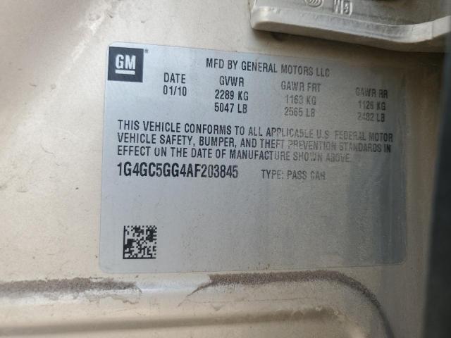 2010 BUICK LACROSSE C - 1G4GC5GG4AF203845