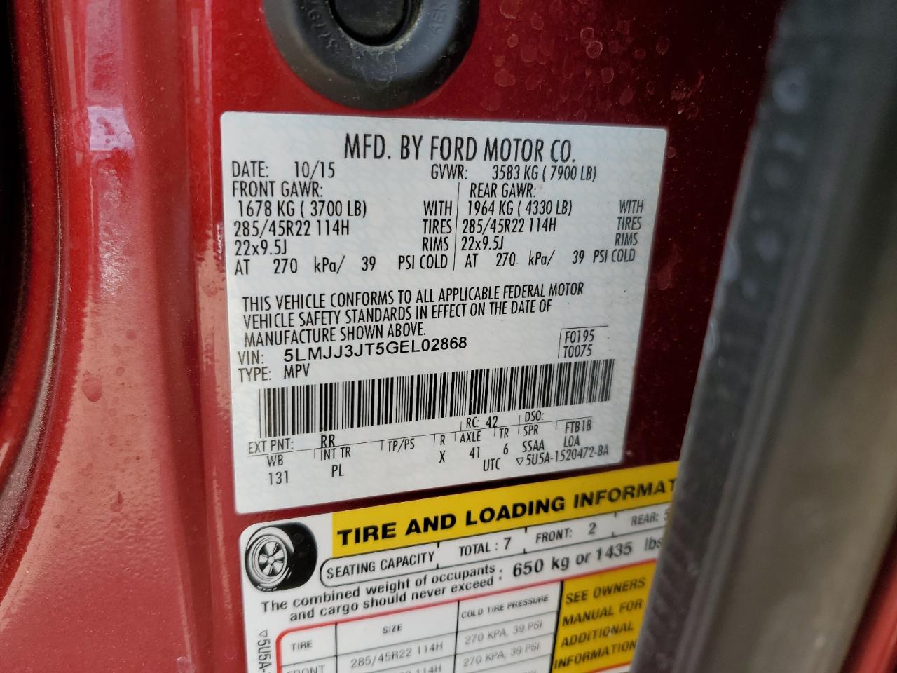 LINCOLN NAVIGATOR L SELECT