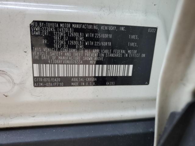 2022 TOYOTA RAV4 LIMIT - 4T3D6RFV0NU076554