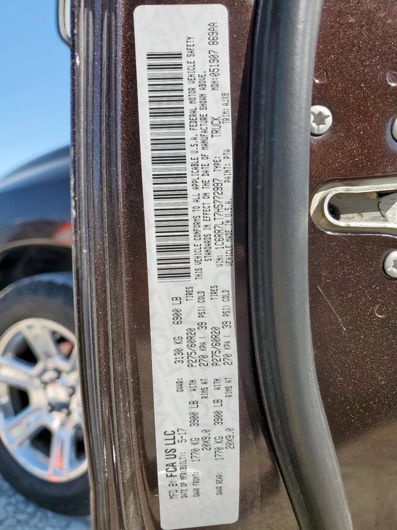 2017 RAM 1500 SLT 1C6RR7LT7HS772997