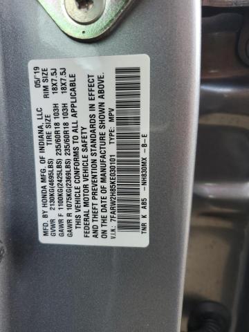 2019 HONDA CR-V EXL - 7FARW2H85KE030101