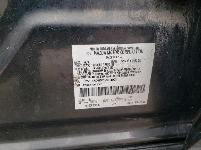 2012 MAZDA 6 I - 1YVHZ8DH5C5M04971