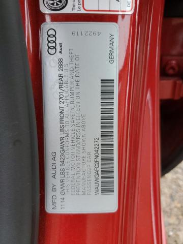 2015 AUDI A7 PREMIUM - WAUWGAFC2FN042272