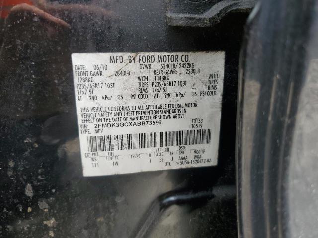 2FMDK3GCXABB73596 2010 FORD EDGE