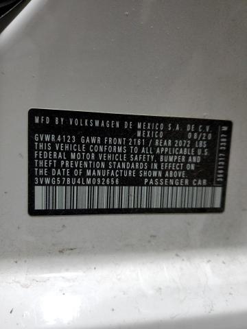 2020 VOLKSWAGEN JETTA SEL 3VWG57BU4LM092656