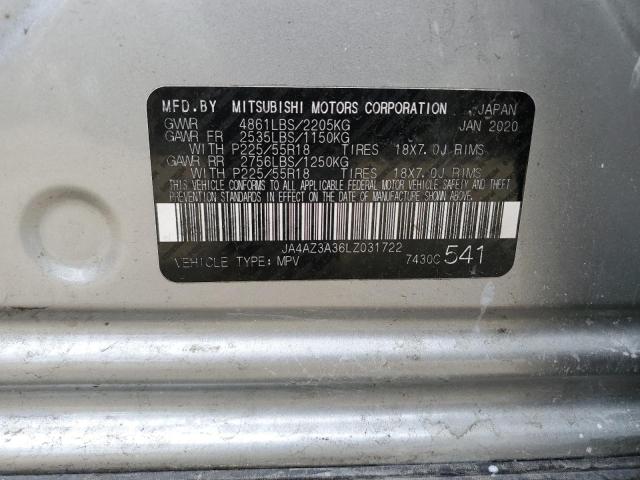 2020 MITSUBISHI OUTLANDER - JA4AZ3A36LZ031722