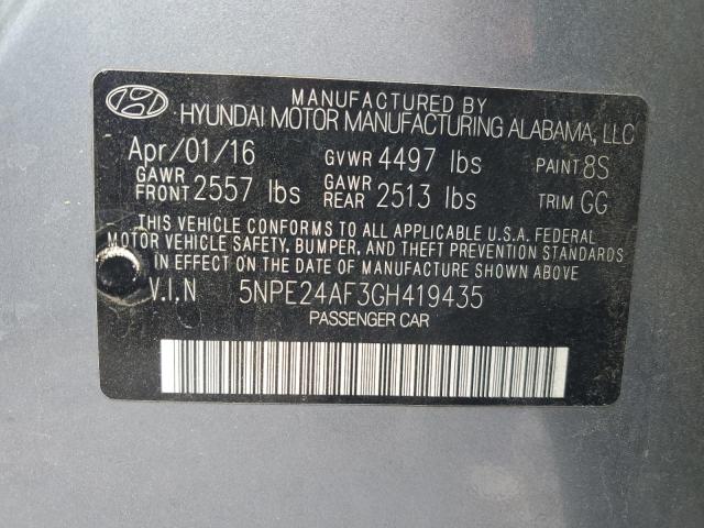2016 HYUNDAI SONATA SE - 5NPE24AF3GH419435