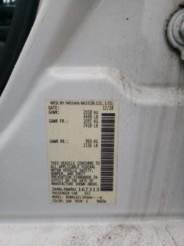 2019 NISSAN ALTIMA S 1N4BL4BW9KC167313