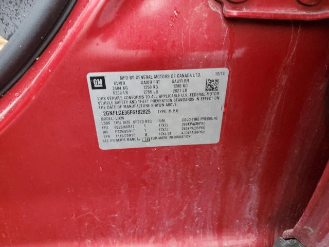 2015 CHEVROLET EQUINOX LT - 2GNFLGE36F6182825