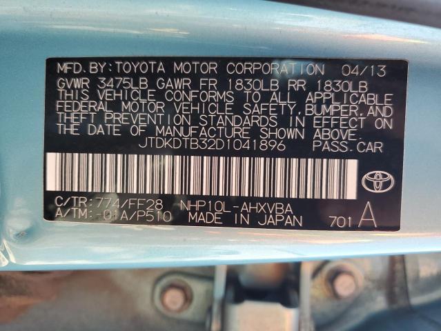 2013 TOYOTA PRIUS C - JTDKDTB32D1041896