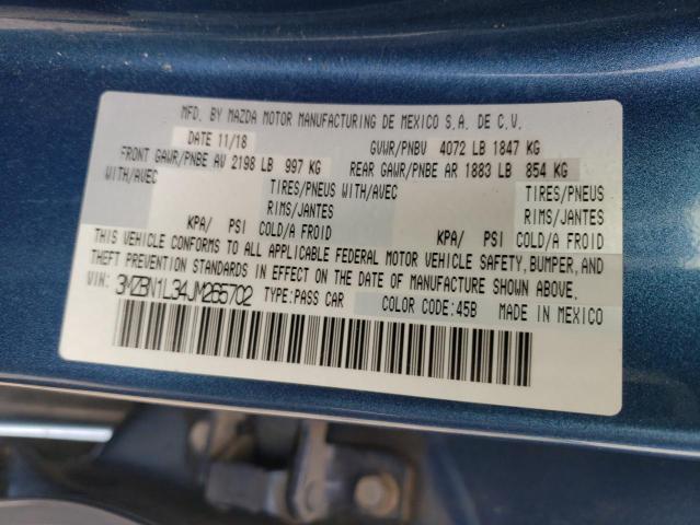 2018 MAZDA 3 TOURING - 3MZBN1L34JM265702