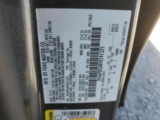 2015 FORD FUSION TIT - 3FA6P0SU8FR241325