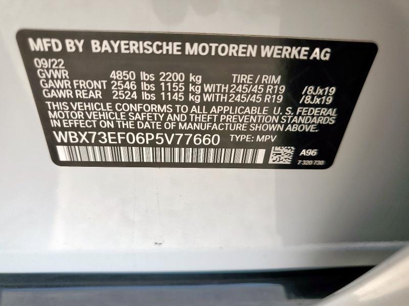 2023 BMW X1 XDRIVE2 WBX73EF06P5V77660