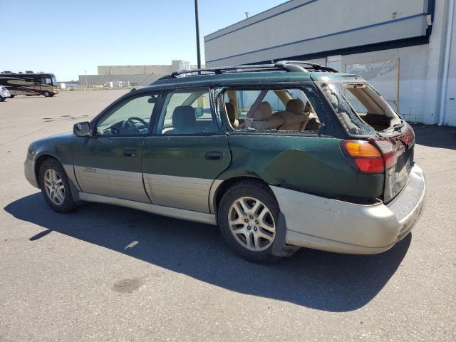 SUBARU LEGACY OUT 2000 green  gas 4S3BH6755Y7606158 photo #3