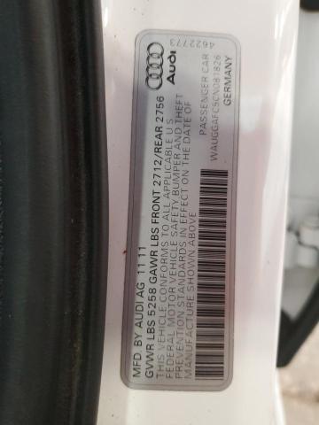 2012 AUDI A6 PREMIUM - WAUGGAFC5CN081826
