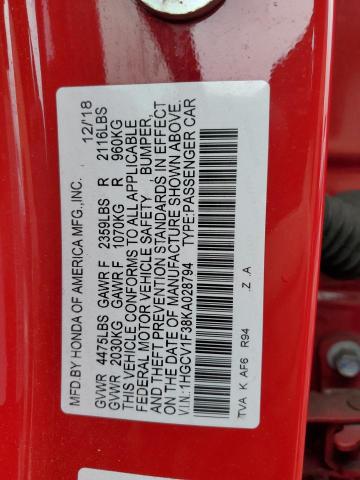 2019 HONDA ACCORD SPO - 1HGCV1F38KA028794