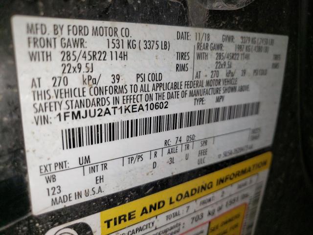 2019 FORD EXPEDITION - 1FMJU2AT1KEA10602