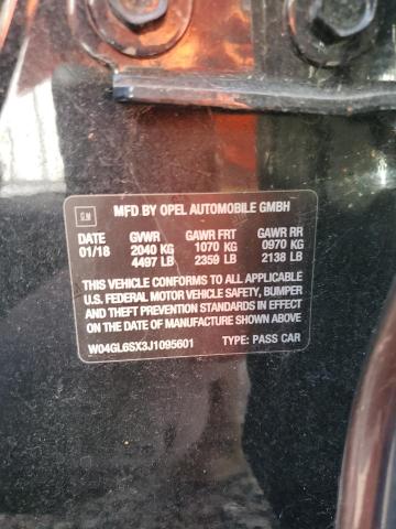 2018 BUICK REGAL PREF W04GL6SX3J1095601