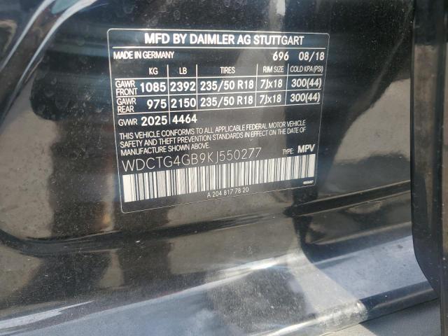 2019 MERCEDES-BENZ GLA 250 4M - WDCTG4GB9KJ550277