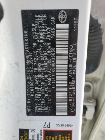 2017 TOYOTA CAMRY LE - 4T1BF1FK6HU435658