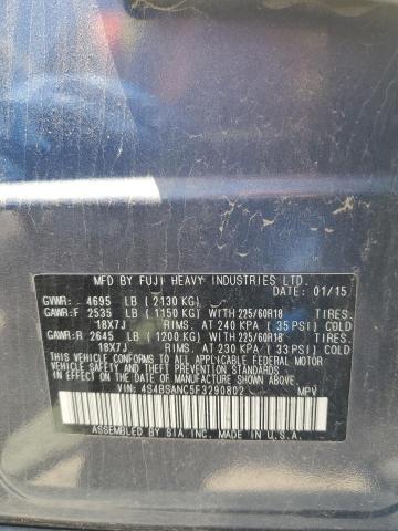 2015 SUBARU OUTBACK 2. 4S4BSANC5F3290802