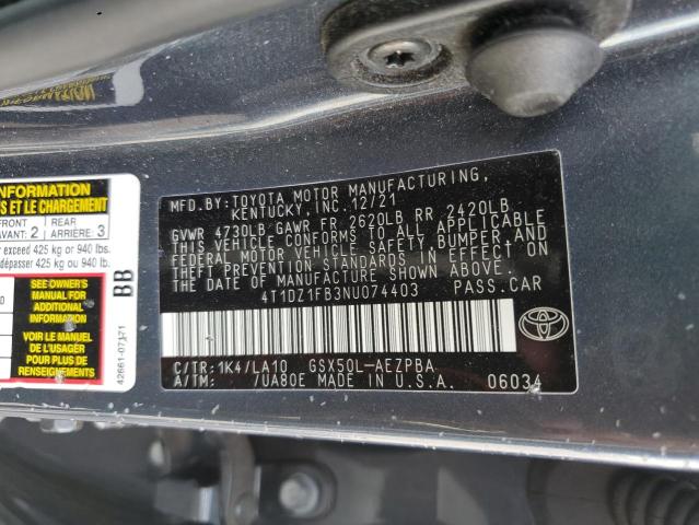 2022 TOYOTA AVALON LIM - 4T1DZ1FB3NU074403