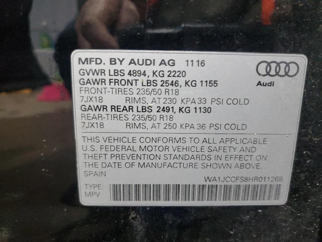 2017 AUDI Q3 PREMIUM WA1JCCFS8HR011268