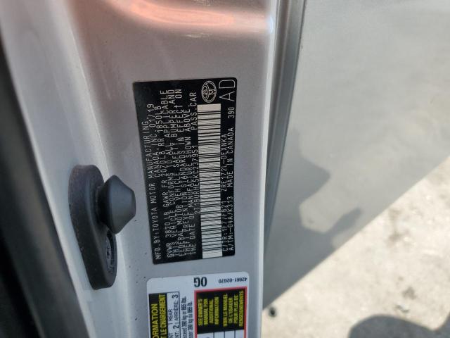 2019 TOYOTA COROLLA L - 2T1BURHE5KC237951