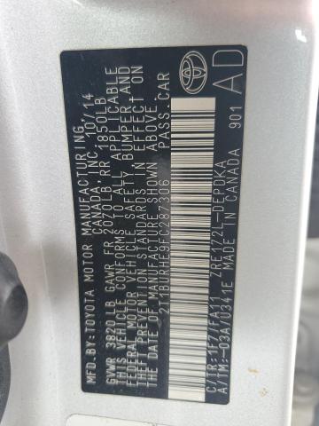 2015 TOYOTA COROLLA L - 2T1BURHE9FC287306