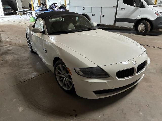 BMW Z4 3.0 2008 white roadster gas 4USBU33588LW73838 photo #1