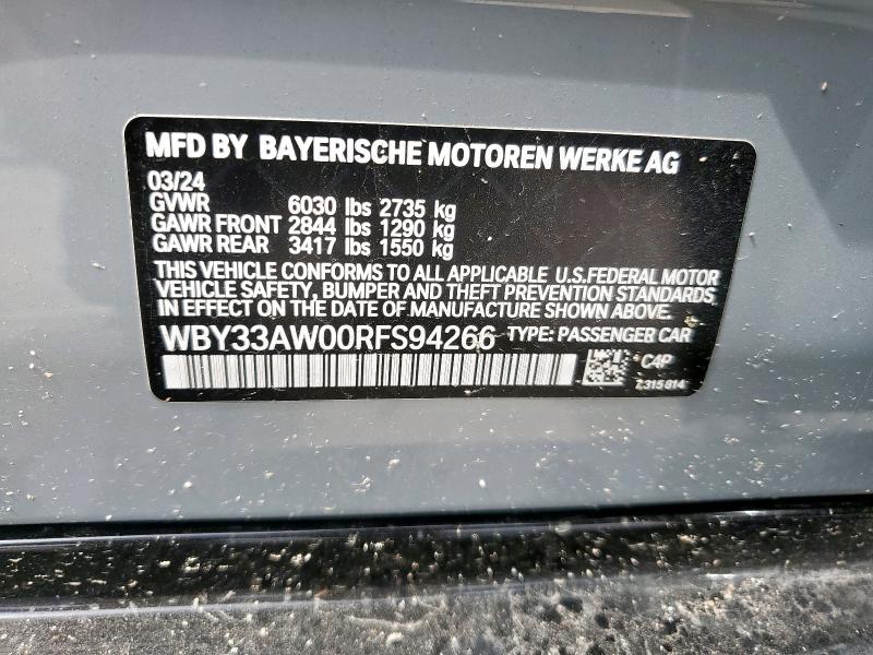 2024 BMW I4 M50 WBY33AW00RFS94266