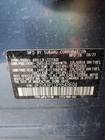 2023 SUBARU FORESTER L JF2SKAPC0PH548604