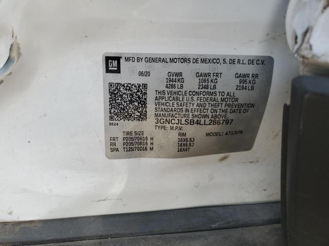 2020 CHEVROLET TRAX 1LT - 3GNCJLSB4LL286797