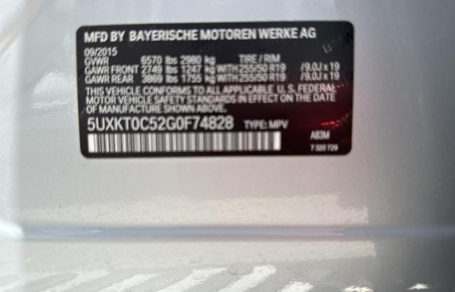 2016 BMW X5 XDR40E - 5UXKT0C52G0F74828
