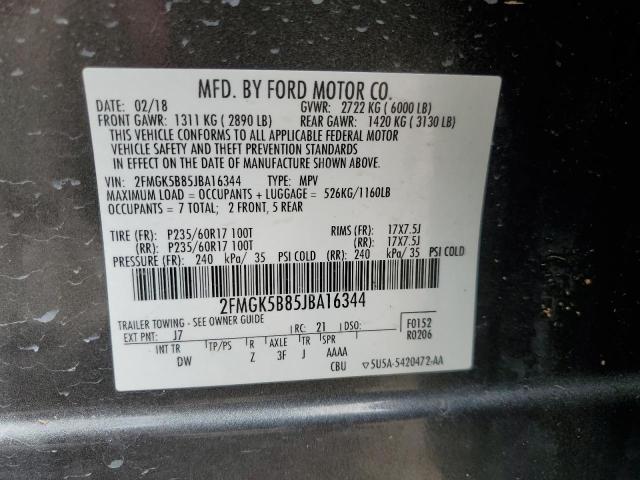 2018 FORD FLEX SE 2FMGK5B85JBA16344
