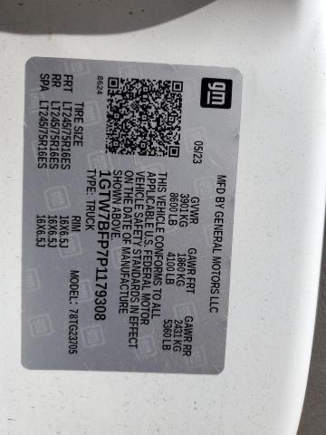 2023 GMC SAVANA G25 1GTW7BFP7P1179308