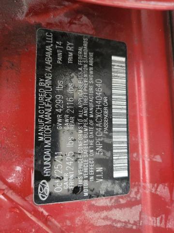 2012 HYUNDAI SONATA SE - 5NPEC4ACXCH404640